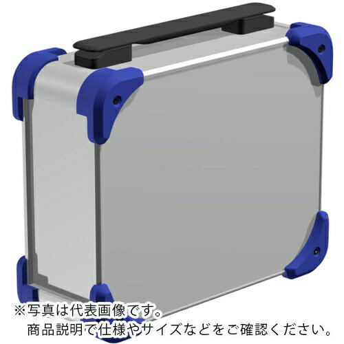 樂天商城 - タカチ ( タカチ電機工業 ) コーナーガード付キャリングケース AUGHシリーズ 233.5×438×258mm シルバー/ネイビー/ブラック ( AUGH222-25-43-SNB )