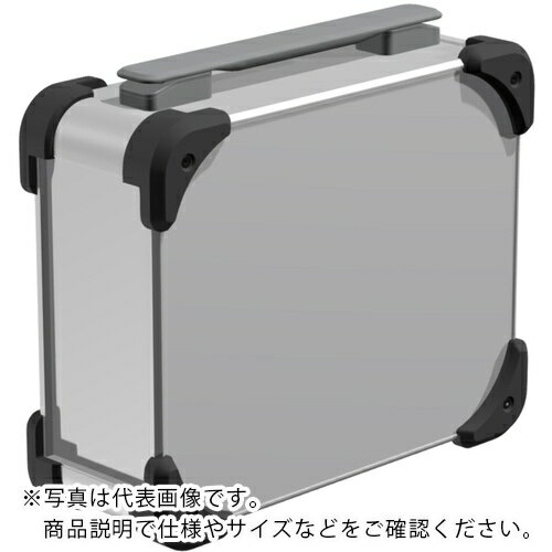 樂天商城 - タカチ ( タカチ電機工業 )　コーナーガード付キャリングケース　AUGHシリーズ　233．5×308×368mm　シルバー／ブラック／グレー AUGH222-36-30-SBG ( AUGH2223630SBG ) （株）タカチ電機工業