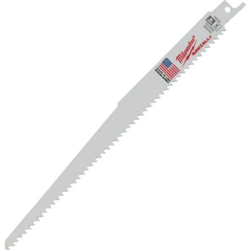 milwaukee ( ミルウォーキーツール ) WOOD 木工用レシプロソーブレード 6 TPI 229mm (5本パック) ( 48-00-5016 )