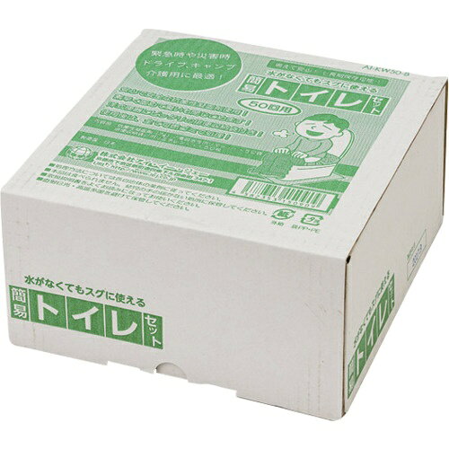 IEJ 簡易トイレ 簡易トイレセット50回分 ( S3872-21 ) 【8個セット】 orangetool-14008934 Orange Tool Tokiwa パッケージ画像