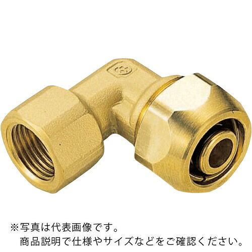 オンダ製作所 ポリ管ジョイント エルボテーパめねじ Rc1/2×呼び径13mm 水道用ポリエチレン1種二層管 ( SR-830 )