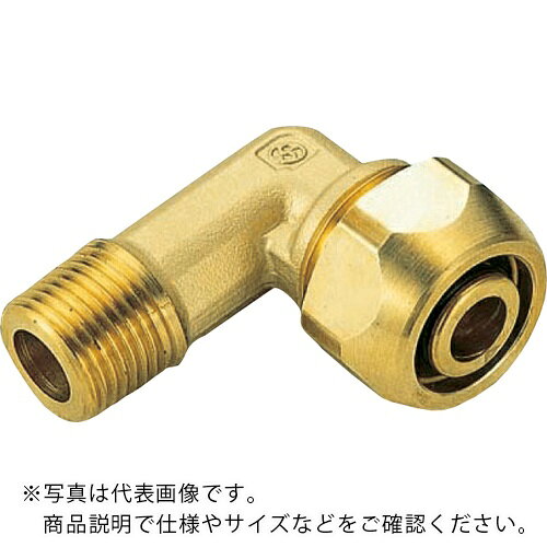 オンダ製作所 ポリ管ジョイント エルボテーパおねじ R1/2×呼び径13mm 一般用ポリエチレン1種管 ( SR-920 )