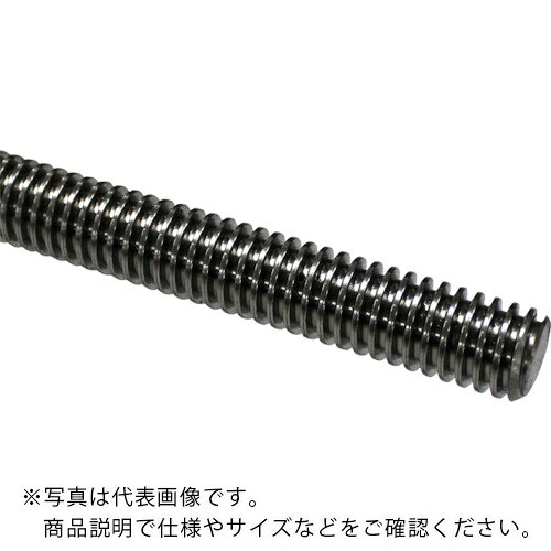 特長：ねじ山の断面が台形になっており組立時に軸方向の精度が出しやすい特徴があります。用途：締め付け用というより、回転運動を直線運動に変換する際に使用。重量物を持ち上げるジャッキや機械の送り運動用として。仕様：リード(mm)：5呼び径D1(mm)：TR25×5全長(mm)：1840ねじ山角度30度材質／仕上：SUS304注意：定尺ではなく全長の寸法通りにカットしているため恐れ入りますが返品不可とさせていただきます。　●メーカー取寄商品について 本商品はメーカーからの取寄商品となります。 納期は、メーカー確認後、メールでご連絡させて頂きます。 在庫状況、生産状況によっては、かなり納期がかかる場合もございます。 　※お急ぎの場合は、ご注文前の納期確認も承りますので、　　お気軽にお問い合わせください。 　●代表画像について 商品によっては、代表画像を使用している場合がございます。 商品のカラー、サイズなどが異なる商品をイメージ画像として 使用させて頂いている場合がございます。 必ず、商品の品番と仕様をご確認のうえ、ご注文お願いいたいます。 　●北海道・沖縄・離島・一部地域の送料について 別途追加で送料がかかる場合がございます。 送料がかかる場合は、メールにて送料をご連絡させて頂き、 お客様にご了承頂いてからの手配となります。 　●お買上げ明細書の廃止について 当店では、個人情報保護と環境保護の観点から同封を廃止しております。 お買上げ明細書が必要な場合は、備考欄に「お買上げ明細必要」と 記載お願いいたします。 当店からの出荷の場合は、同封にて発送させて頂きます。 （※メーカー直送の場合は、PDFデータをメールさせて頂きます。）