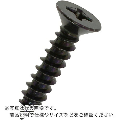 特長：十字穴付き皿タッピンねじです。相手部材には下穴、ザグリ加工が必要です。用途：板金などへの締結に。仕様：寸法(mm)d：M4寸法(mm)L：25ねじピッチ(mm)：1.59頭部径(mm)：8頭部厚さ(mm)：2.3適合ドライバー：2表面処理：黒色亜鉛クロメートめっきタイプ：1種全長（mm）：25材質／仕上：鉄　●メーカー取寄商品について 本商品はメーカーからの取寄商品となります。 納期は、メーカー確認後、メールでご連絡させて頂きます。 在庫状況、生産状況によっては、かなり納期がかかる場合もございます。 　※お急ぎの場合は、ご注文前の納期確認も承りますので、　　お気軽にお問い合わせください。 　●代表画像について 商品によっては、代表画像を使用している場合がございます。 商品のカラー、サイズなどが異なる商品をイメージ画像として 使用させて頂いている場合がございます。 必ず、商品の品番と仕様をご確認のうえ、ご注文お願いいたいます。 　●北海道・沖縄・離島・一部地域の送料について 別途追加で送料がかかる場合がございます。 送料がかかる場合は、メールにて送料をご連絡させて頂き、 お客様にご了承頂いてからの手配となります。 　●お買上げ明細書の廃止について 当店では、個人情報保護と環境保護の観点から同封を廃止しております。 お買上げ明細書が必要な場合は、備考欄に「お買上げ明細必要」と 記載お願いいたします。 当店からの出荷の場合は、同封にて発送させて頂きます。 （※メーカー直送の場合は、PDFデータをメールさせて頂きます。）