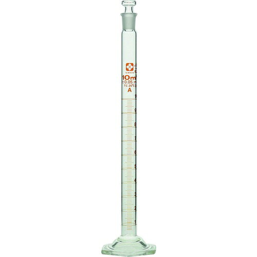 SIBATA ( 柴田科学 ) 有栓メスシリンダー スーパーグレード バンパー無し 10mL ( 023550-10 )