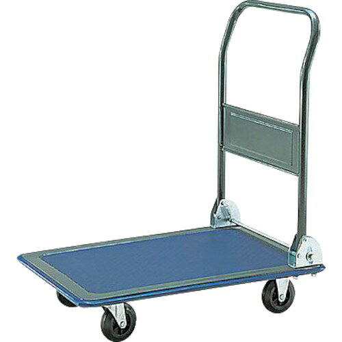 仕様：サイズ(mm)：740×480×815耐荷重(kg)：150キャスター(mm)：φ100×25材質／仕上：本体：スチール(焼付塗装メッキ)荷台マット：PVC(塩化ビニル樹脂)　●メーカー取寄商品について 本商品はメーカーからの取寄商品となります。 納期は、メーカー確認後、メールでご連絡させて頂きます。 在庫状況、生産状況によっては、かなり納期がかかる場合もございます。 　※お急ぎの場合は、ご注文前の納期確認も承りますので、　　お気軽にお問い合わせください。 　●代表画像について 商品によっては、代表画像を使用している場合がございます。 商品のカラー、サイズなどが異なる商品をイメージ画像として 使用させて頂いている場合がございます。 必ず、商品の品番と仕様をご確認のうえ、ご注文お願いいたいます。 　●北海道・沖縄・離島・一部地域の送料について 別途追加で送料がかかる場合がございます。 送料がかかる場合は、メールにて送料をご連絡させて頂き、 お客様にご了承頂いてからの手配となります。 　●お買上げ明細書の廃止について 当店では、個人情報保護と環境保護の観点から同封を廃止しております。 お買上げ明細書が必要な場合は、備考欄に「お買上げ明細必要」と 記載お願いいたします。 当店からの出荷の場合は、同封にて発送させて頂きます。 （※メーカー直送の場合は、PDFデータをメールさせて頂きます。）