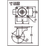 TRUSCO　キャスター　TYGシリーズ　自在　エラストマー車　25mm TYGE-25 ( TYGE25 ) トラスコ中山（株）