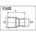 エスロン　HI－TS継手　径違いソケット　20×13 ( HIS202 ) 積水化学工業（株）