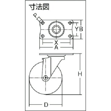 ハンマー Eシリーズオールステンレス 旋回式ナイロン車輪 75mm 320E-N75-BAR01 ( 320EN75BAR01 ) ハンマーキャスター(株)