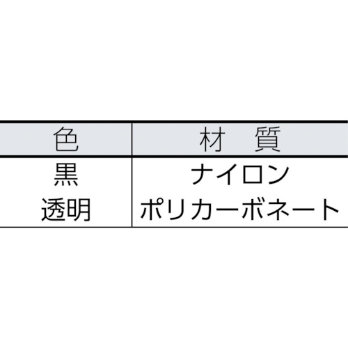 TRUSCO　キャスタ－用受け皿　64MM　透明 TUK630-TM ( TUK630TM ) トラスコ中山（株）