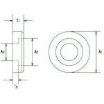 水本 ステンレス 引き取手用化粧座金 適用サイズ径7mm ( TOW-7 ) (株)水本機械製作所 【メーカー取寄】