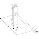 タテヤマアドバンス　陳列機器　ネット用フック　Φ6mm×5cm ( 037570 ) 三協立山（株）タテヤマアドバンス社関西支店