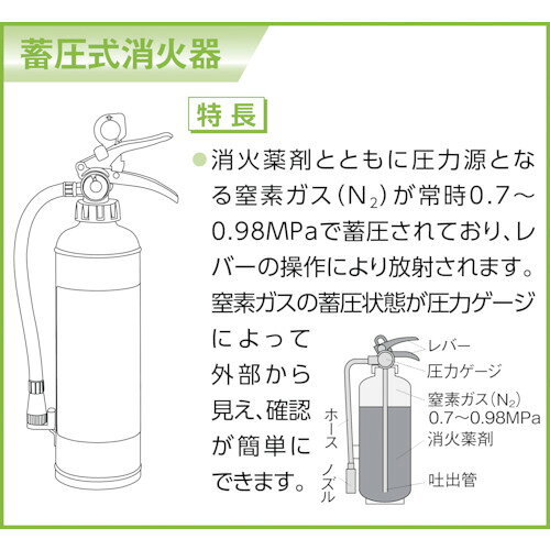 HATSUTA ( 初田製作所 ) ABC粉末消火器(蓄圧式)PEP50 PEP-50 orangetool-12029631 Orange Tool Tokiwa サンプル画像2