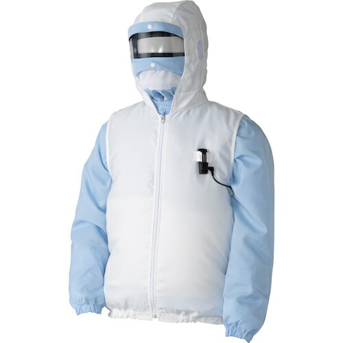 ゴールドウイン　空調服［［R上］］フード付きアウターベスト　白　M PK2901-W-M ( PK2901WM ) （株）ゴールドウイン