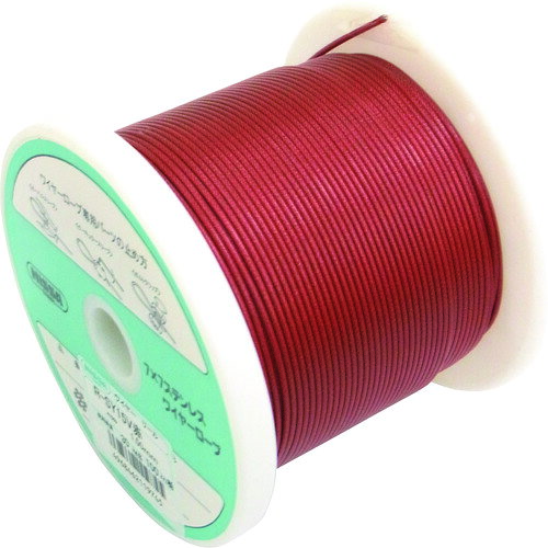 【SALE価格】ニッサチェイン 赤コーティングワイヤロープ100m巻 ( R-SY15V-RED )