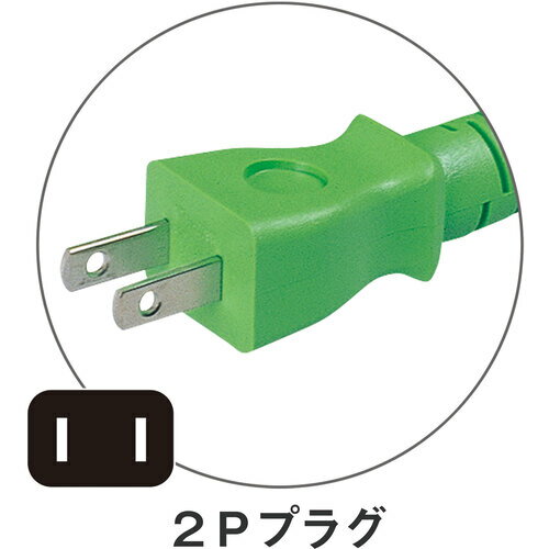 NICHIDO ( 日動工業 ) 延長コード 十字型トリプルランプ付 100V 2芯 10m ( LT2-10 )