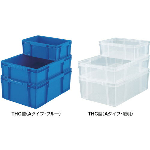 【SALE価格】TRUSCO ( トラスコ中山 ) THC型コンテナ 有効内寸442X298X170 青 ( TH...