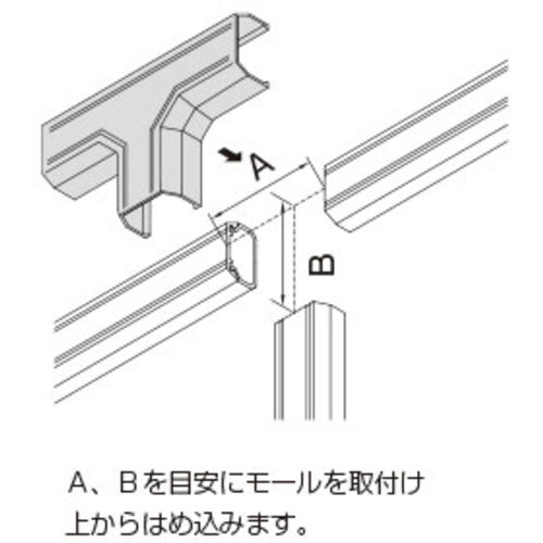 マサル ニュー・エフモール付属品 T型ブンキ 1号 ブラック ( SFMTB1W ) マサル工業(株)