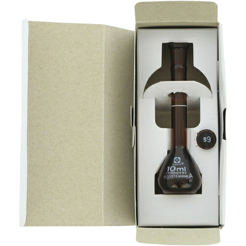 SIBATA ( 柴田科学 ) メスフラスコ カスタムA 茶褐色 10mL ( 026100-10 )