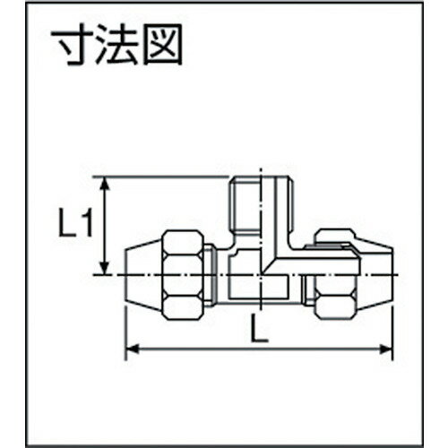 ASOH ( アソー ) 二方フレアーチーズ PT1/8XΦ8 ( FT-2108 )