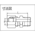 フジトク 黄銅製ハーフユニオン Φ10×1/4B 銅管用 くい込み継手 ( GC-10X1/4B )