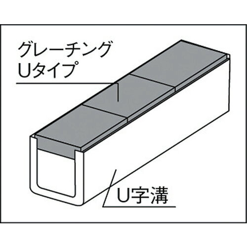 サンコー ( 三甲 ) プラスチックグレーチングU#300 805272 グレー ( SKGL-U300-GL )