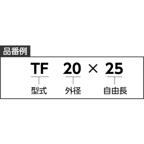 東発 ( 東京発条製作所 ) 強力ばね(軽荷重)外径25 自由長50 たわみ20 ( TL25X50 )