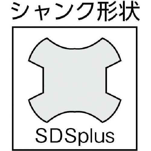 Orange Tool Tokiwaのサンコー ( サンコーテクノ ) テクノ パワーSDS PWLタイプ 刃径6mm ( PWL-6.0X165P )｜アングル3