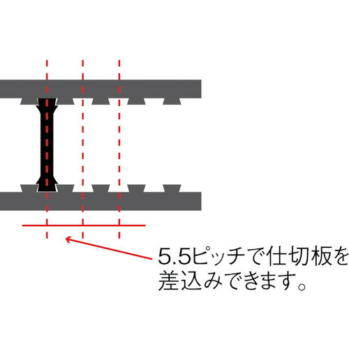 Orange Tool TokiwaのRING ( リングスター ) STAR スーパーピッチ5.5mm SP-2800Dクリア ( SP-2800D-C )｜アングル2