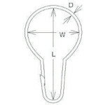 水本 ステンレス カーテンフック 線径1.7mm長さ37mm ( KH-10 ) (株)水本機械製作所