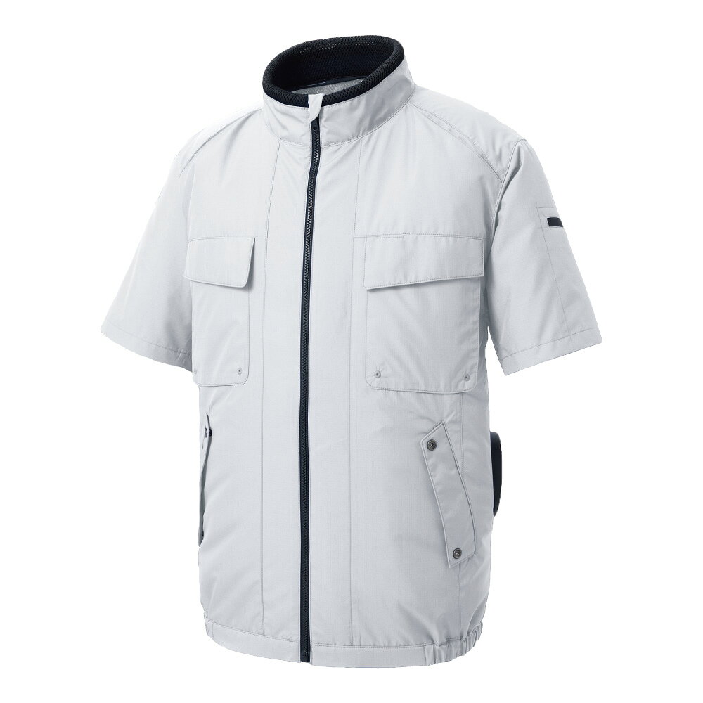 乐天商城 - サンエス 空調風神服Rエコ半袖ブルゾン+デバイスセット ( KF92410+6シルバー+L + RD9291J + RD9230H )