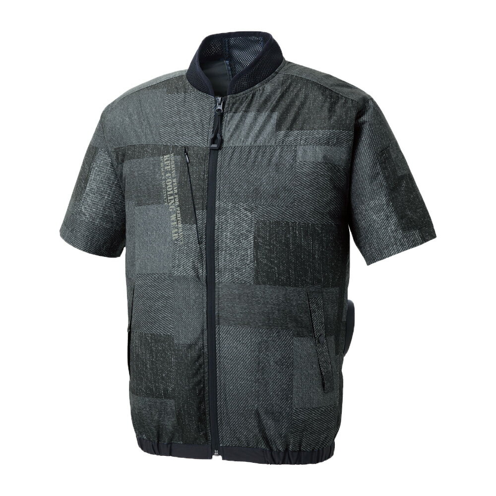 サンエス 空調風神服Rショートスリーブジャケット+デバイスセット ( KF92440+9ブラックデニム+LL + RD9291J + RD9220HN ) サンエス