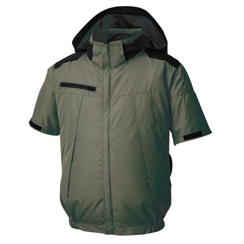 サンエス チタン加工半袖ブルゾン ( KF92500(グリーン/L) ) サンエス