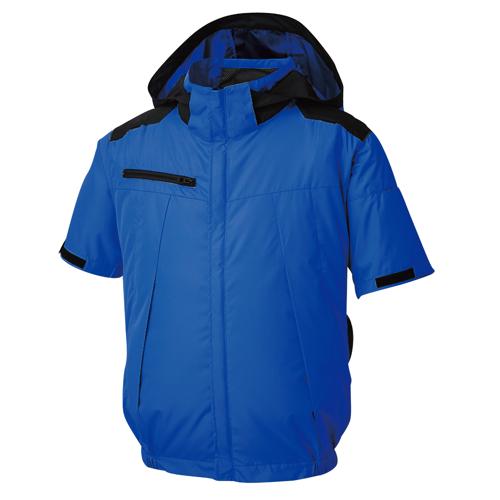 サンエス チタン加工半袖ブルゾン(デバイスセット) ( KF92500(ロイヤルブルー/4L)+RD9590PJ+RD9410PH ) サンエス