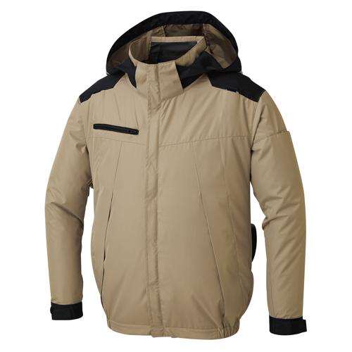 サンエス チタン加工長袖ブルゾン(デバイスセット) ( KF92501(ベージュ/M)+RD9590PJ+RD9410PH ) サンエス