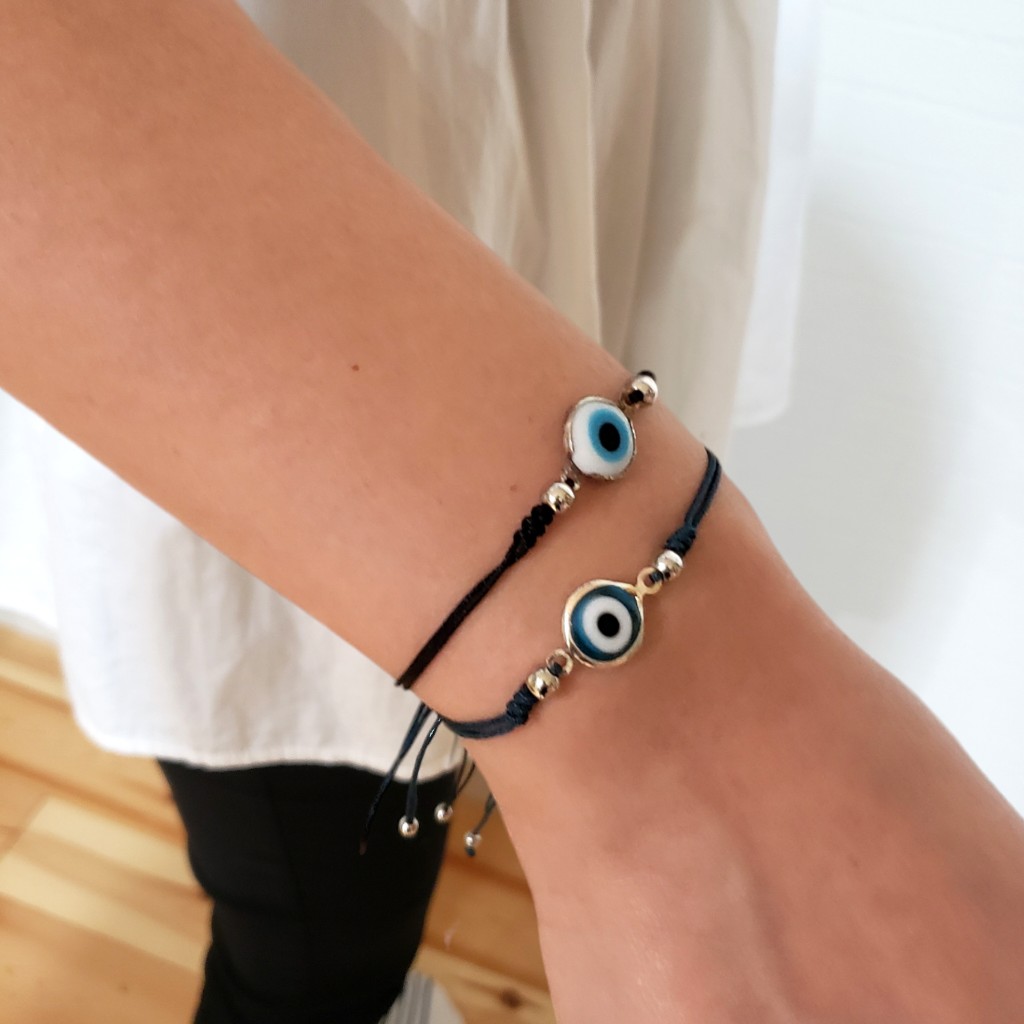10000769 邪眼ブレスレット Evil Eye ナザールボンジュウ アイズチャーム 厄除け 開運 お守り ブレスレット イーブルアイ アクセサリー アジアン エスニックの商品画像 3