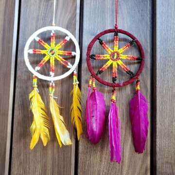 ドリームキャッチャー ネイティブ インディアン メキシカン アジアン雑貨 魔除け お守り アジアン エスニック カーアクセサリー