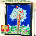 タペストリー ツリーオブライフ tree of life 生命の樹 癒し バリ アジアン布 更紗 パレオ マルチクロス 壁飾り
