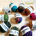 10001704 ハンドメイド ヘンプ糸 ネパール アジアン エスニック カラフル 編み物