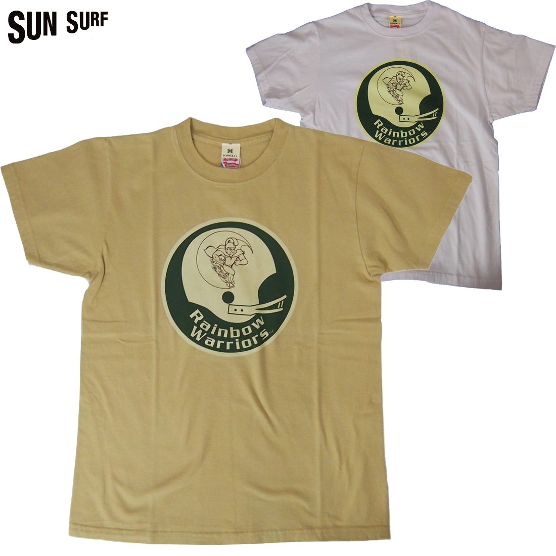 Tシャツ SUN SURF/サンサーフUNIVERSITY OF HAWAII S/S TSHIRT 「WARRIORS HELMET」 2カラーS M Lサイズ メンズ【Japan Made Product】【あす楽】