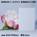 発泡塩ビ板 クールホワイト 910×910mm 厚み1mm 塩ビシート 加工 ホワイト 白 通販