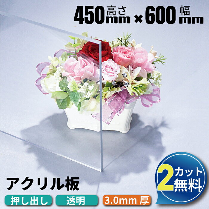 【2カット無料】アクリル板 450×600mm ...の商品画像