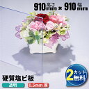 【大型商品】塩ビ板 透明 910×910mm 厚み0.5mm プラスチック板 塩ビシート フリーカット 業務用 法人販売 見積もり対応