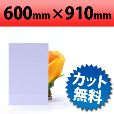 乐天商城 - 塩ビ板 ホワイト 600×910mm 厚み3mm ツヤありホワイト 白色 オーダーカット