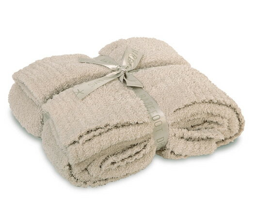 ベアフットドリームス Barefoot Dreams Cozychicシングルサイズブランケット 毛布 ストーン
