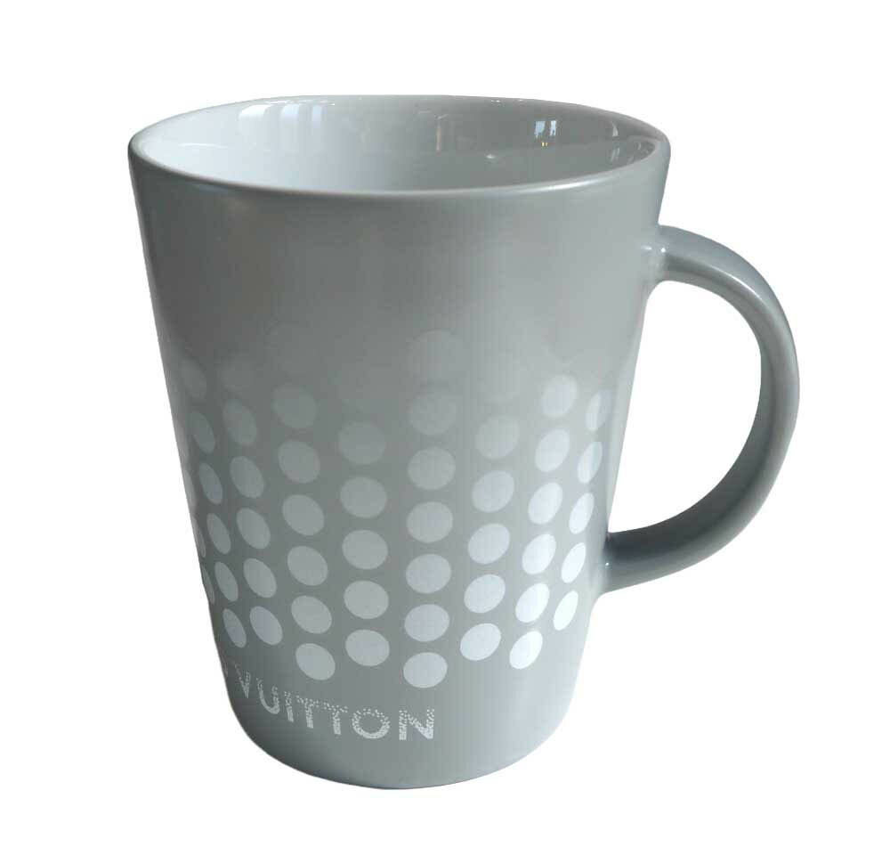 パリ限定！LOUIS VUITTON/ルイヴィトン美術館/マグカップ大 ドット柄グレー/FONDATION LOUIS VUITTON/CONE MUG フォンダシオンルイヴィトン【あす楽対応_関東】