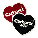 カーハート(Carhartt WIP) ハートラグ ラグマット ハート型 玄関マット バスマット インテリア Heart Rug ブラック レッド I032471