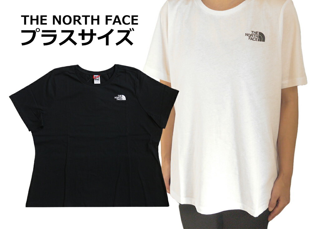 乐天商城 - 【大きいサイズ】ノースフェイス THE NORTH FACE レディースTシャツ プラスサイズ オーバーサイズ ロゴプリント 半袖クルーネック NF0A7QZI W PLUS S S SIMPLE DOME TEE