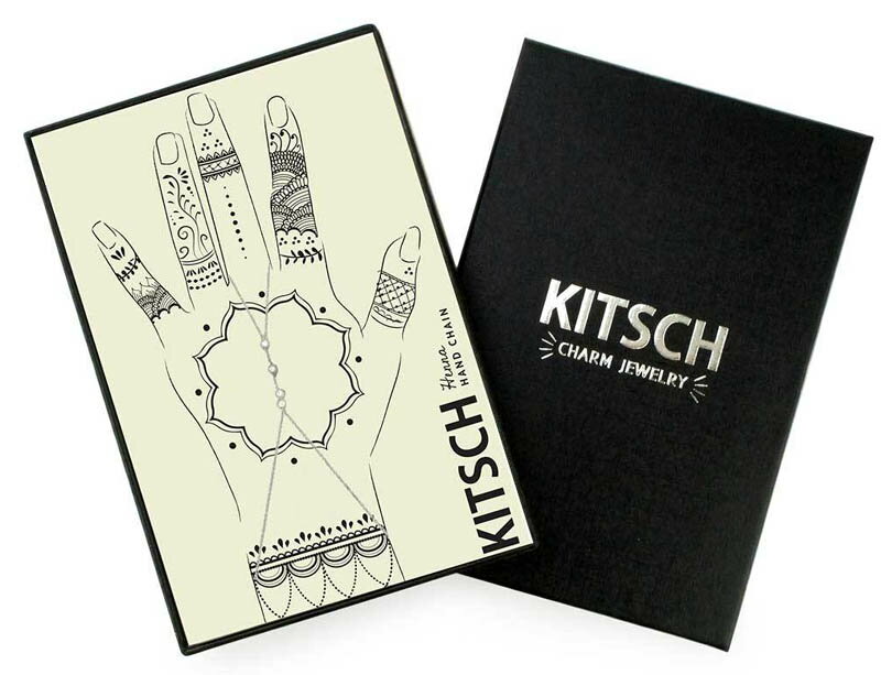 Kitsch（キッチュ）Hennaハンドチェーンブレスレット/ハンドアクセサリー/フィンガーリングブレス/Henna Hand Chain/シルバー