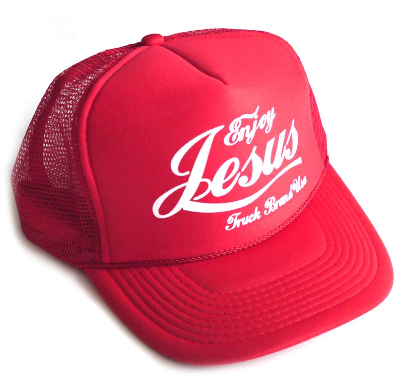 【正規販売店】トラックブランド Truck Brand ENJOY-MESHコーラ柄メッシュキャップ レッド